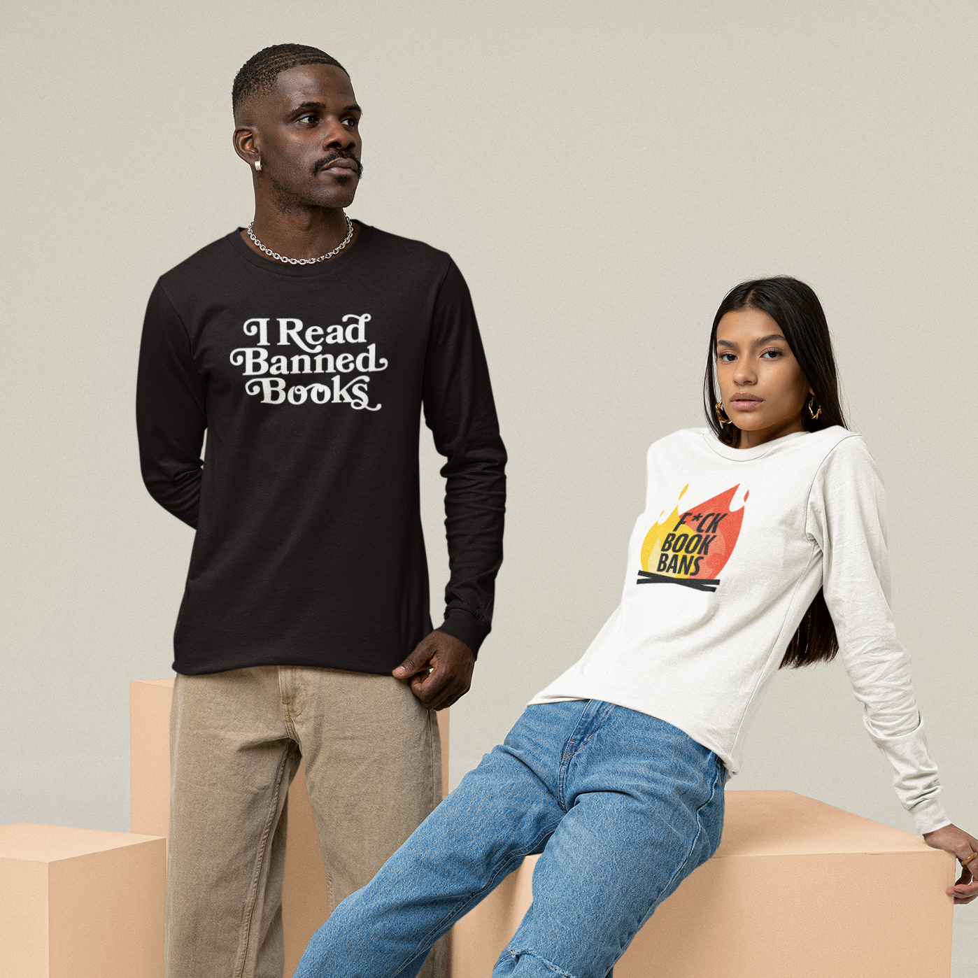 F*ck Book Bans Long Sleeve T-Shirt