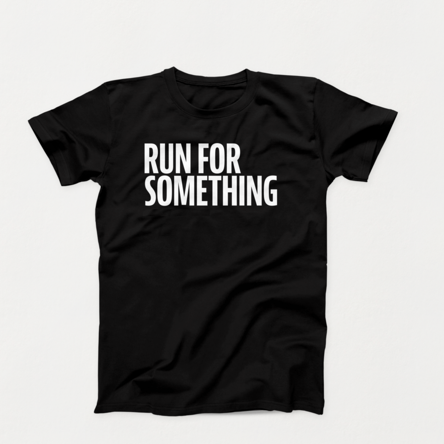 Run for Something Black Unisex T-Shirt