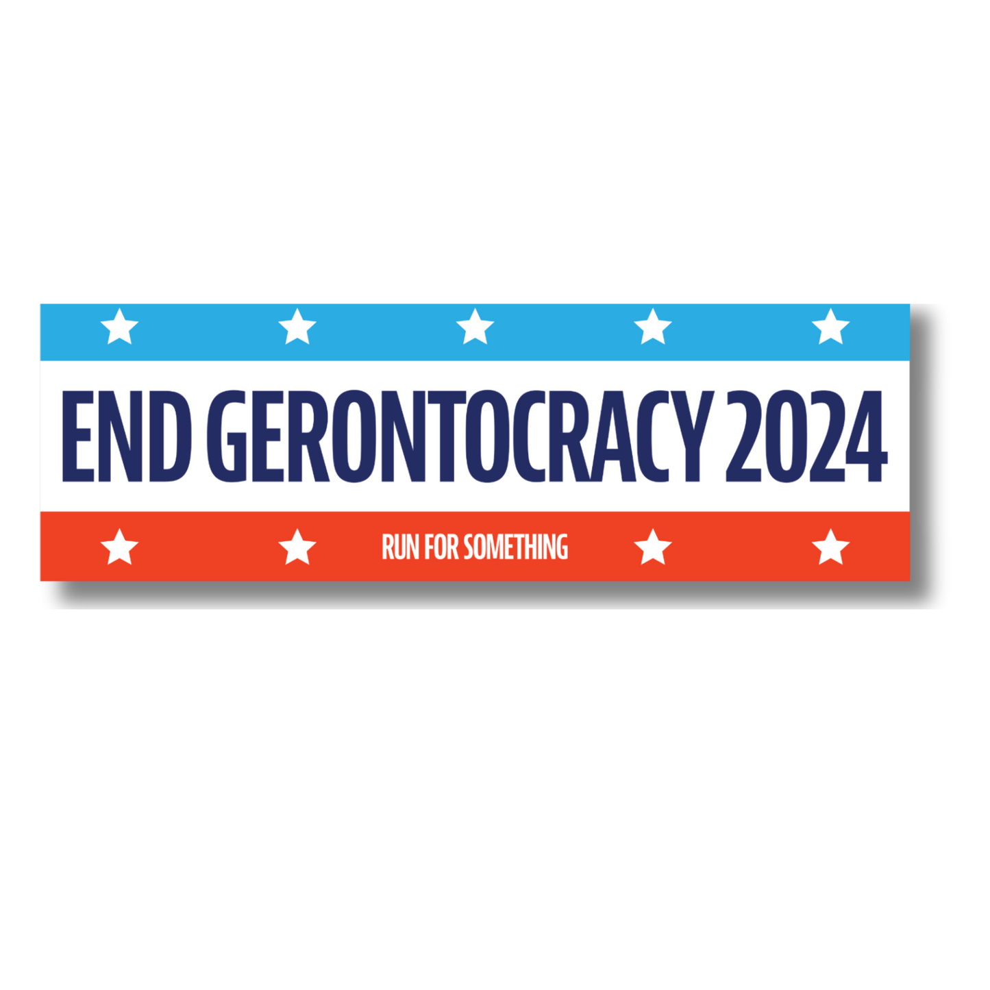 End Gerontocracy 2024 Bumper Sticker